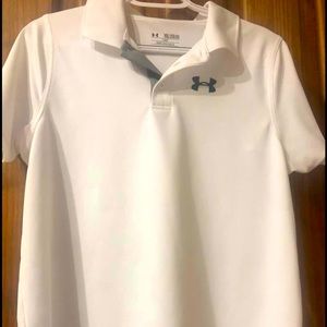 Boys under armour golf shirt